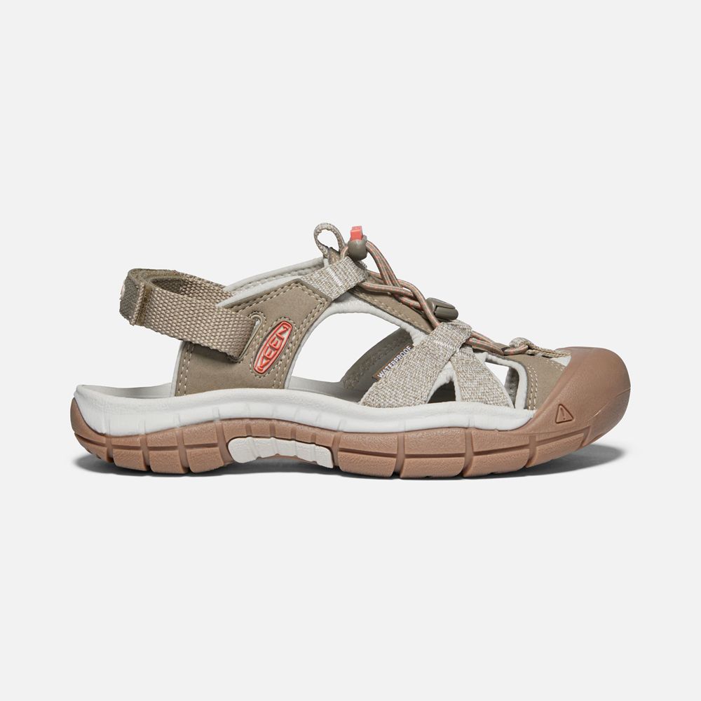 Sandalias Keen Mexico Beige/Coral - Mujer Ravine H2 - PI7492180